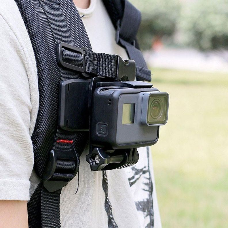 Clip De Mochila Rotatorio 360° Para Cámaras GoPro Y Otras-7