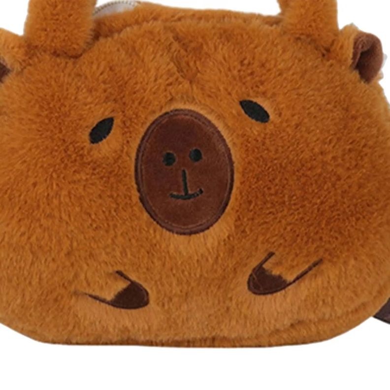 Bolso Capibara de Peluche Kawaii: ¡Dulzura y Estilo-0