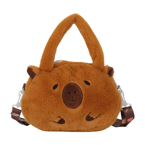 Bolso Capibara de Peluche Kawaii: ¡Dulzura y Estilo-1