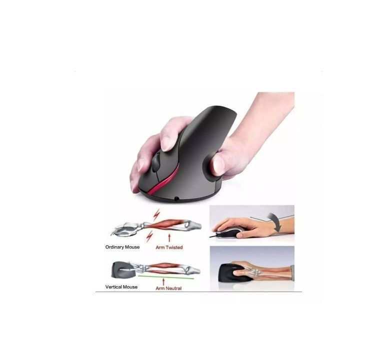 Mouse Vertical Inalámbrico Recargable Weibo Wb-881-3