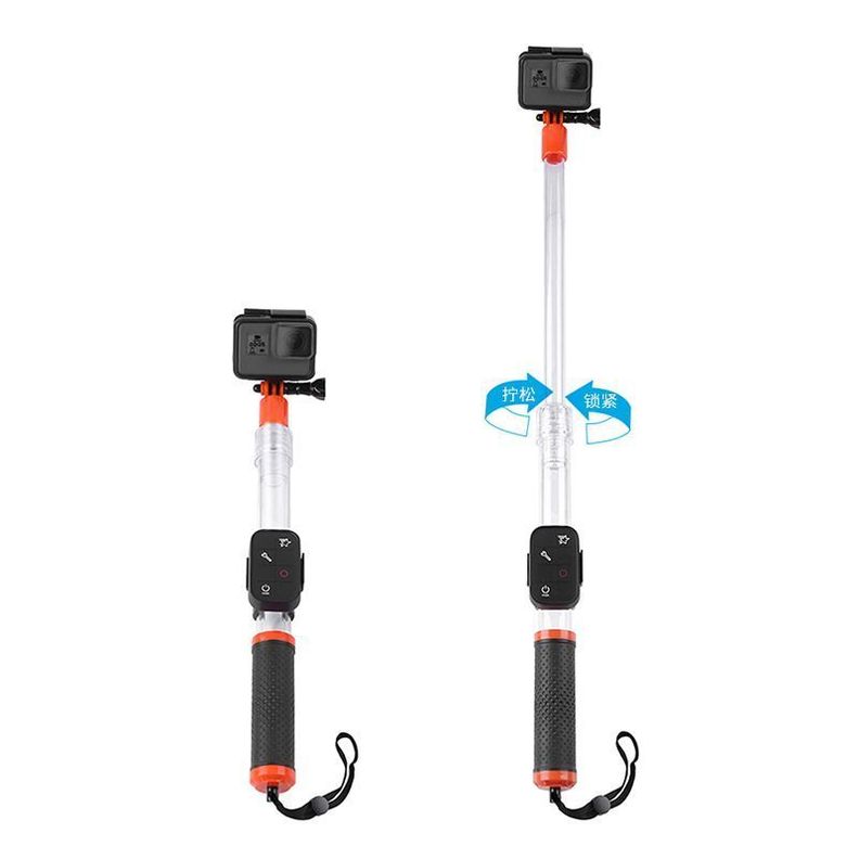Bastón Flotante Transparente para Gopro u otras - Telesin-1