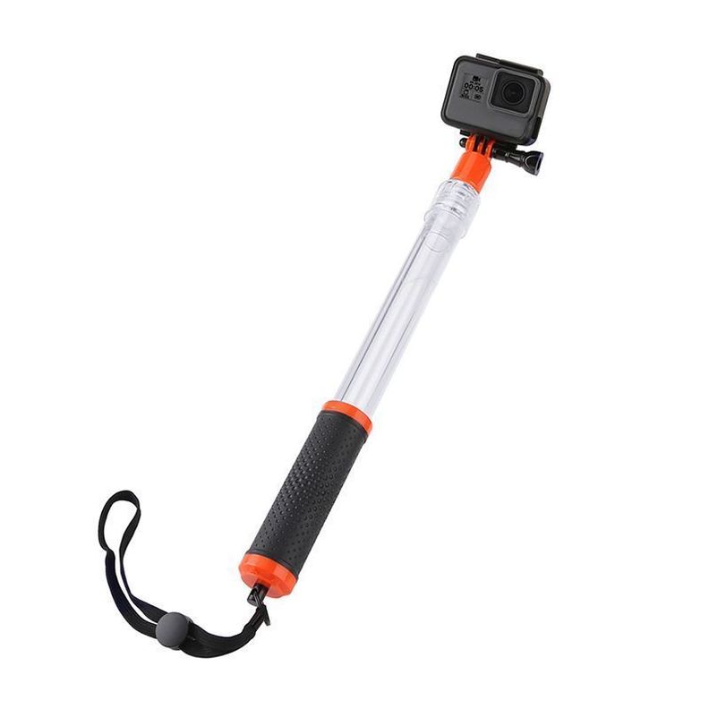 Bastón Flotante Transparente para Gopro u otras - Telesin-0