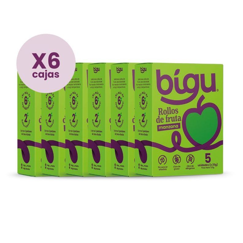 PACK x6  MANZANA DESHIDRATADA 125g-0