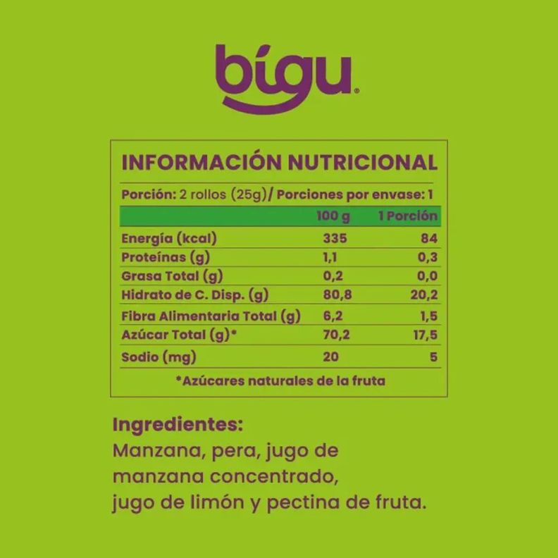 PACK x6  MANZANA DESHIDRATADA 125g-2