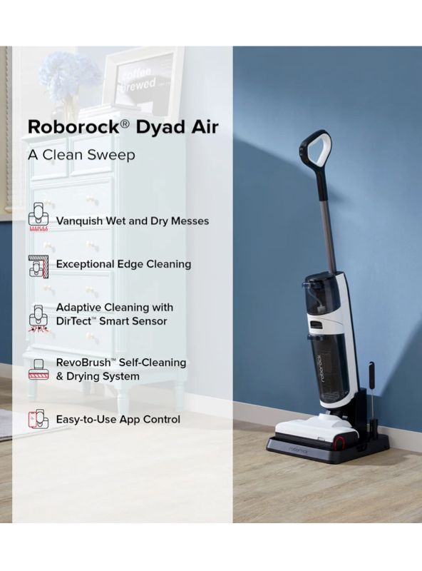 Aspiradora Roborock Dyad Air – Aspirador húmedo y seco con succión de potencia de 17000 Pa-1