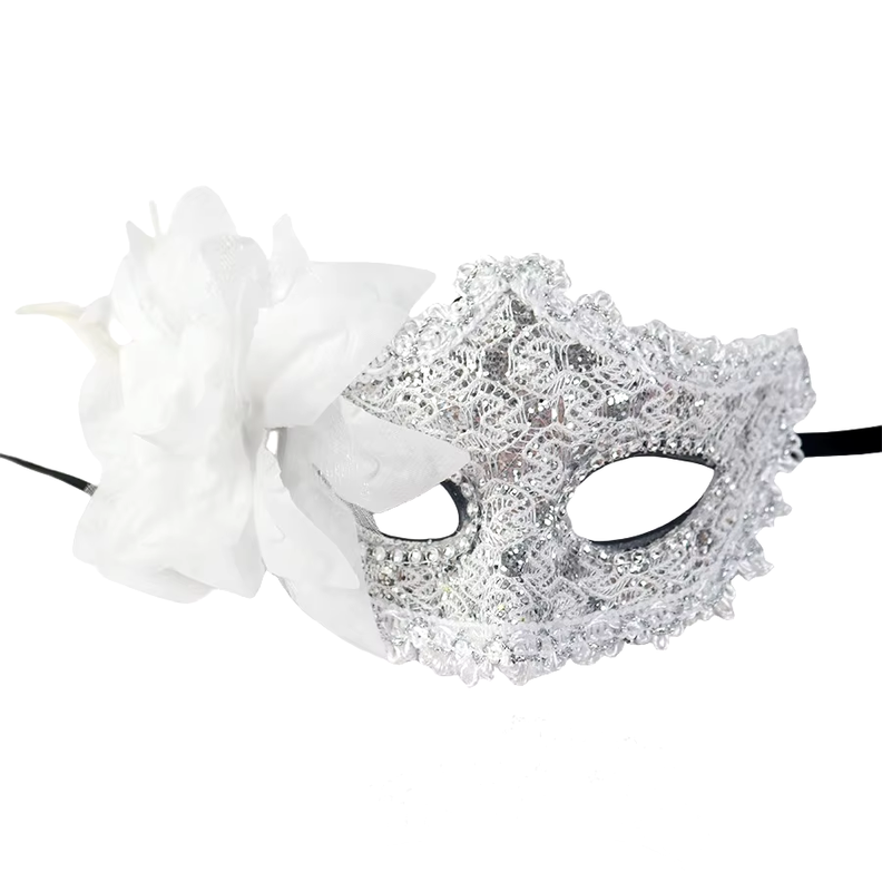 Máscaras Venecianas Para Parejas Antifaz Disfraz Diseño Flor-1
