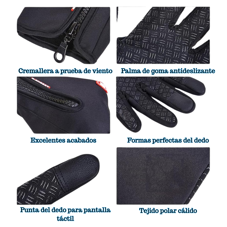 Guantes Térmicos Bici Touch Screen Antideslizante-2