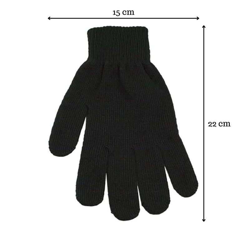 Guantes De Invierno Doble Lana Adultos Y Jóvenes-4