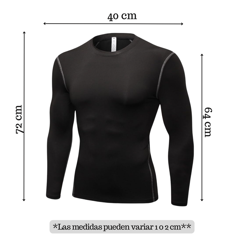 Camiseta Primera Capa Algodón Hombre Invierno-4