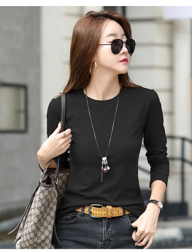 Camiseta Lola Bambu Cuello C Negro-2