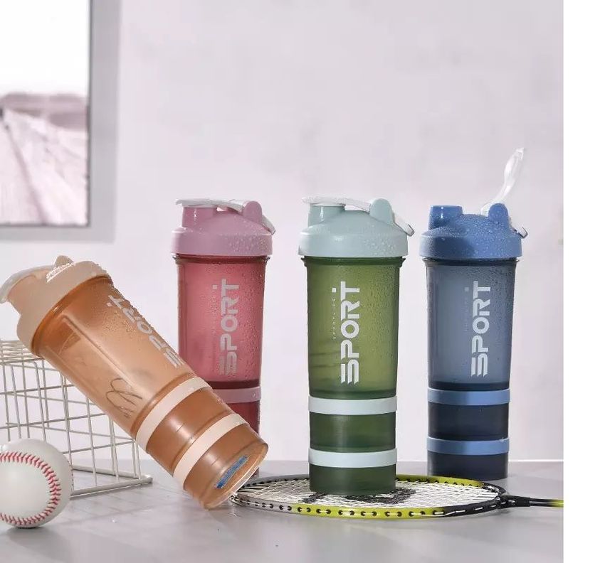 Botella Agua Sport 500ml Batido Gym Proteina Jugos-2