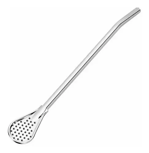 Bombilla Pajilla Mate Acero Té Cuchara Reutilizables-0