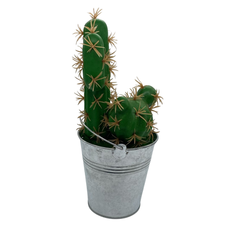 Cactus Artificial Verde Artesanal Hogar Y Decoración-1
