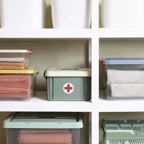 Botiquín Medico Primeros Auxilios Caja Medicinal Divisiones-5