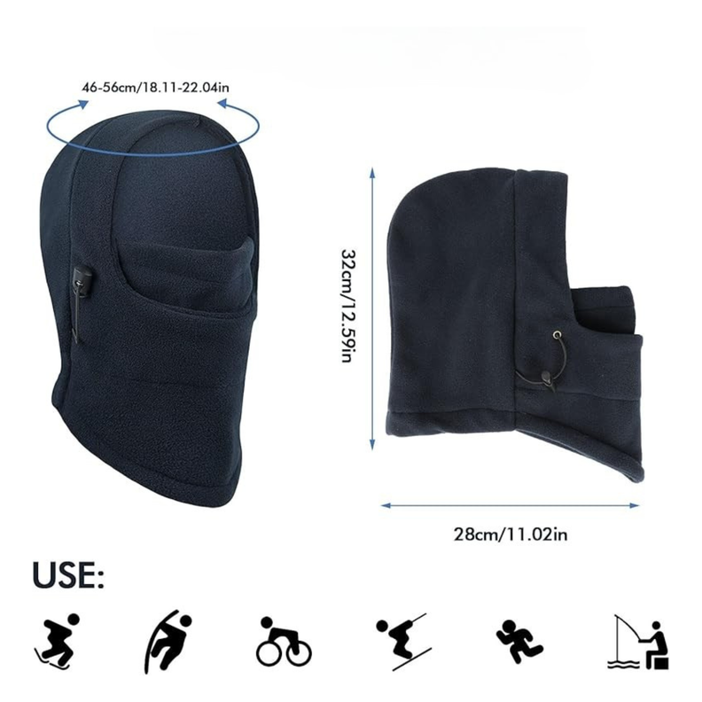 Set Invierno Infantil Gorro Pasamontaña + Guantes De Lana-1