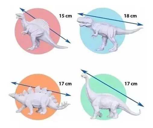 Dinosaurios Para Pintar A Tu Gusto 15cm Aprox + Pinturas-3