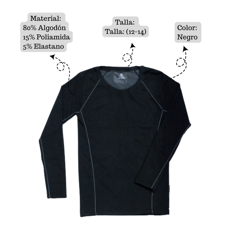 Polera Camiseta Primera Capa Térmica Niño Juvenil Invierno-2