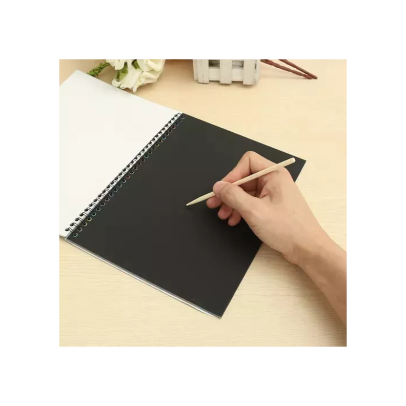 Libro Cuaderno para Pintar Rainbow Scratch Art-arte Color Rascado-3