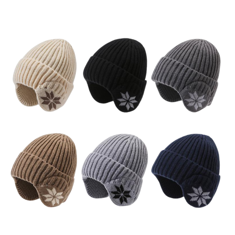 Gorro Beanie De Lana Adulto Con Cubre Orejas Unisex Surtidos-1