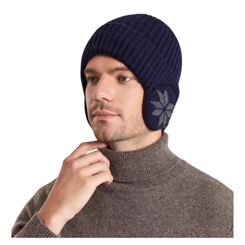 Gorro Beanie De Lana Adulto Con Cubre Orejas Unisex Surtidos-3