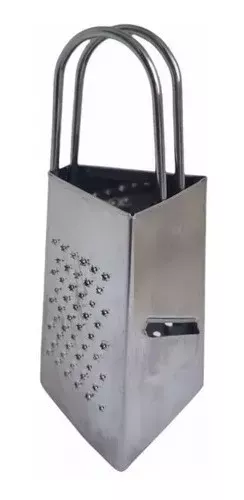 Rallador Mini Metálico Pequeño Queso Ajos Jengibre 3 Lados-0