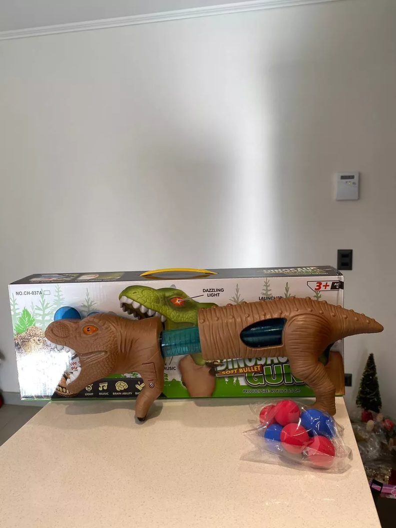 Dinosaurio Lanza Bolas Juguete Para Niños-2