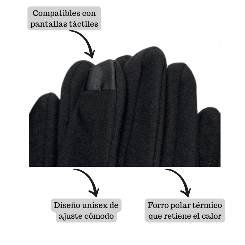 Guantes Invierno De Polar Touch Unisex Para El Clima Frío-3