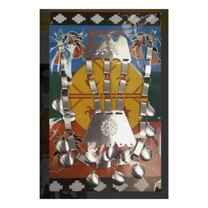 Accesorio Vestuario Trapelakucha Trarilonco Mapuche Mujer Metalico-2