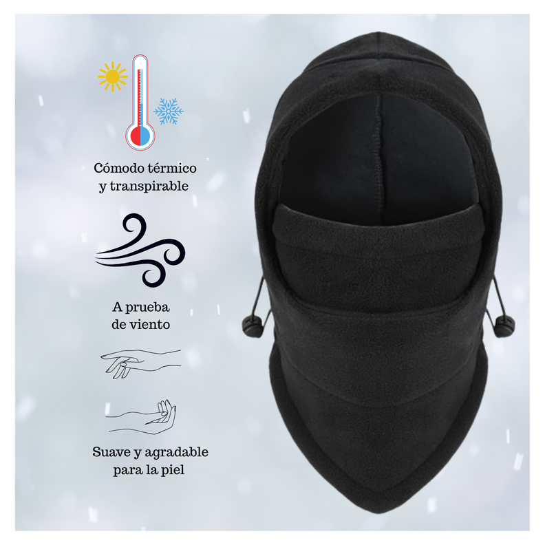 Gorro Pasamontañas De Polar Ajustable Para Niños Niñas Invierno-1