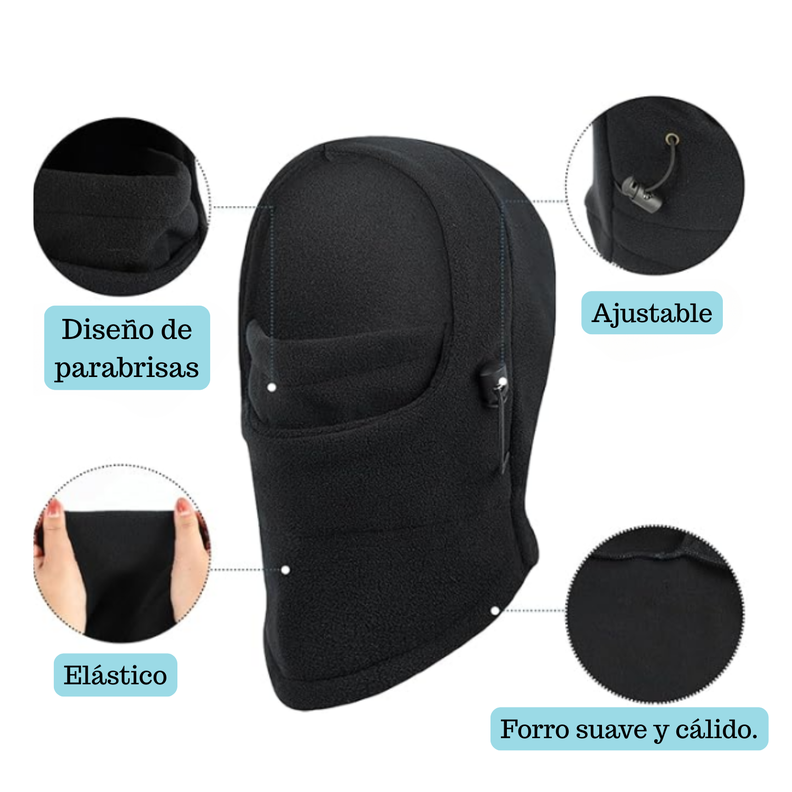 Gorro Pasamontañas De Polar Ajustable Para Niños Niñas Invierno-2