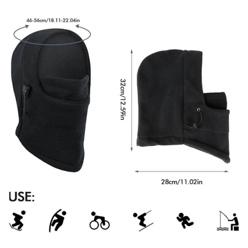Gorro Pasamontañas De Polar Ajustable Para Niños Niñas Invierno-4