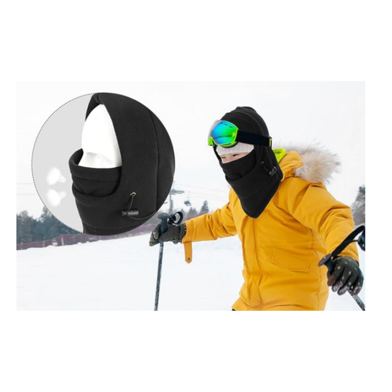 Gorro Pasamontañas De Polar Ajustable Para Niños Niñas Invierno-5