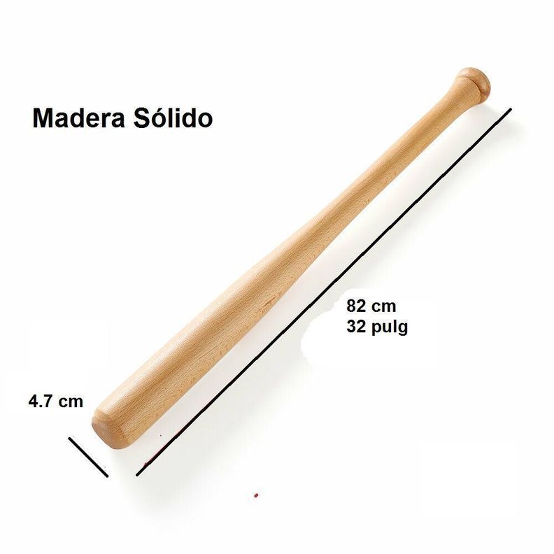 Bate De Beisbol Baseball Madera- 82CM-4