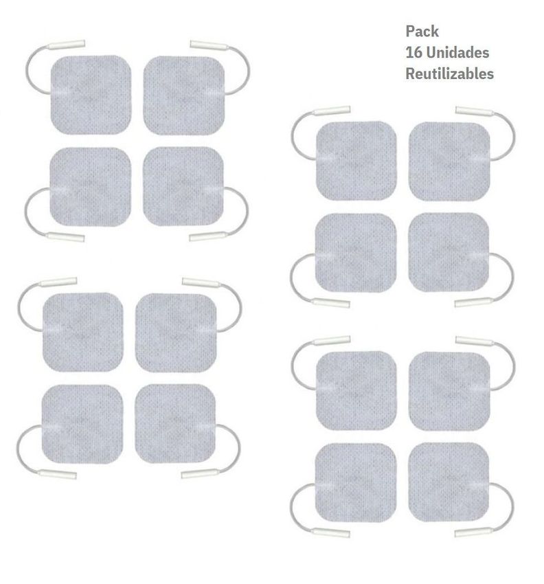 Pack 16 Unidades - Electrodo Gel 50x50 Reutilizable Tens Ems-2