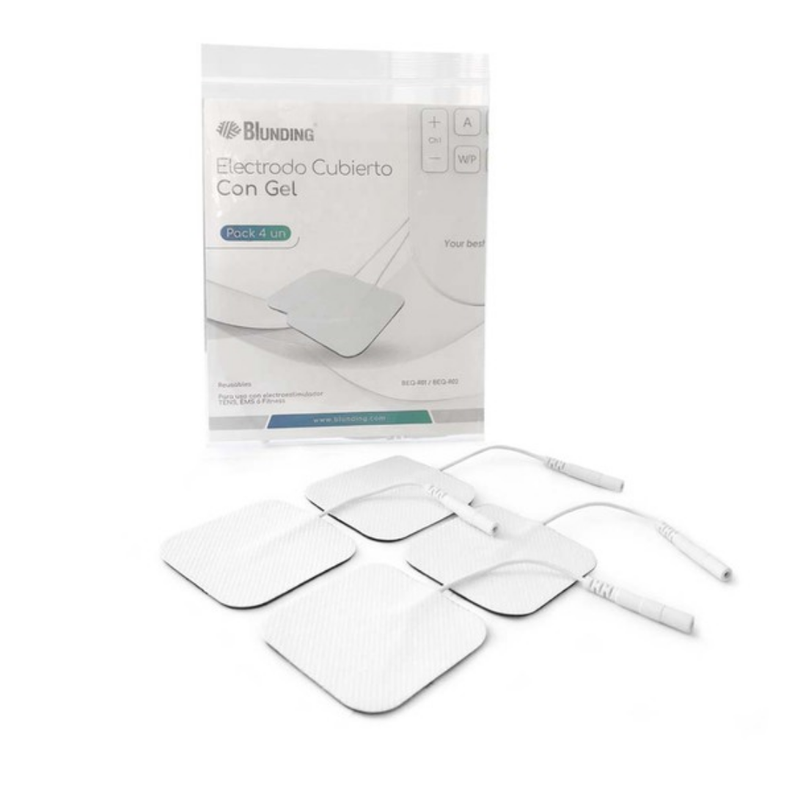 Pack 16 Unidades - Electrodo Gel 50x50 Reutilizable Tens Ems-1