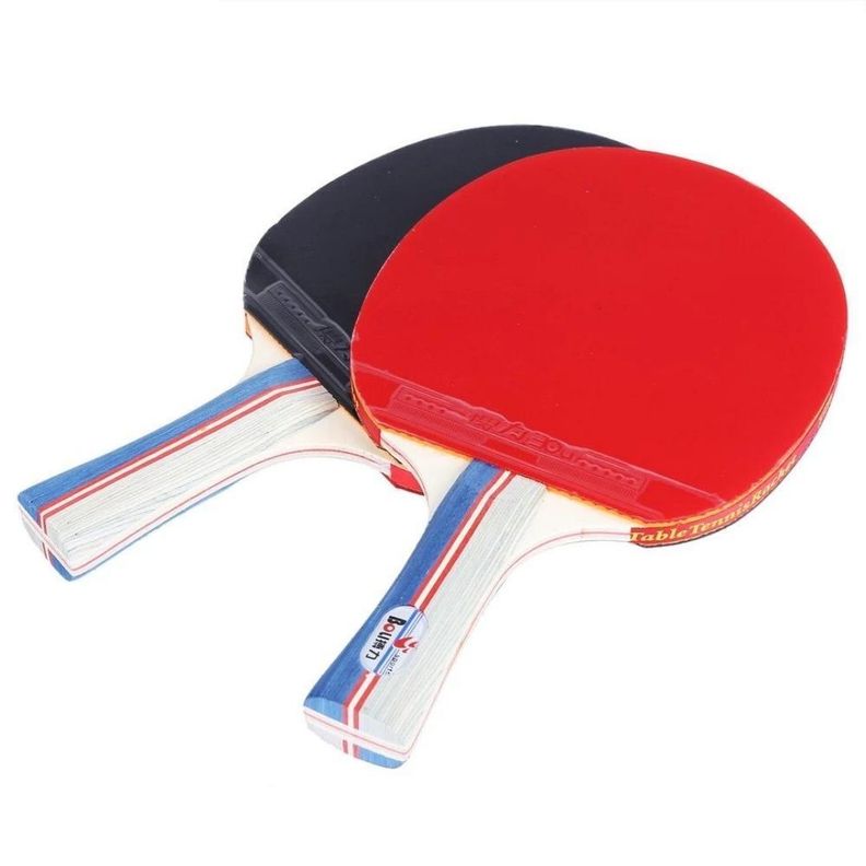 Set par Paleta Raqueta Ping Pong + 3 pelotas + Estuche - multicolor-2