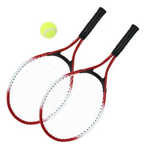 PACK 2 RAQUETAS TENIS PRINCIPIANTES AMATEUR + PELOTA-1