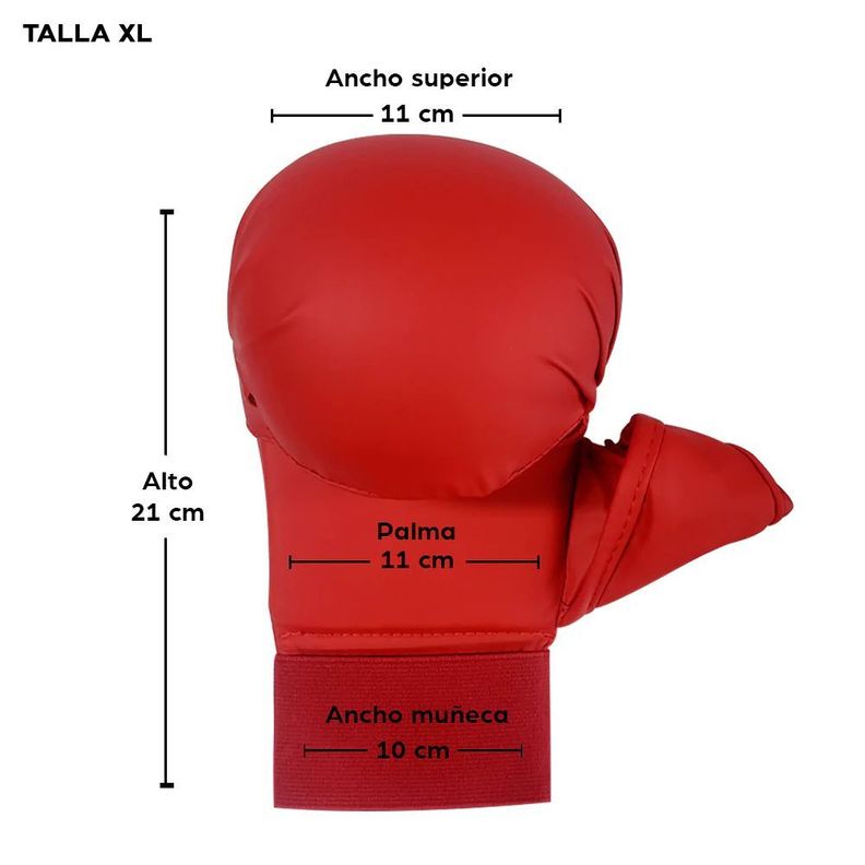 Par Guantes Mitonones Karate Artes Marciales Wkf Guantillas-2
