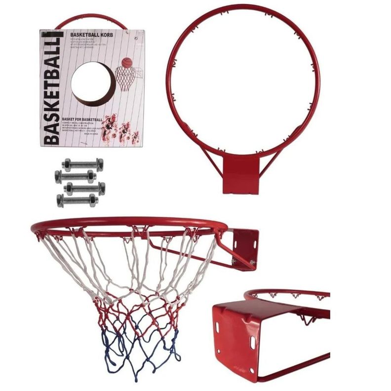 Aro Basquebol Basket Simple - Diametro Oficial 45 Cm-2