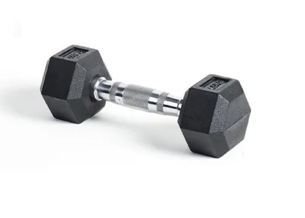 MANCUERNA HEXAGONAL CAUCHO GOMA CROSSFIT FUNCIONAL 2.5 KG-0