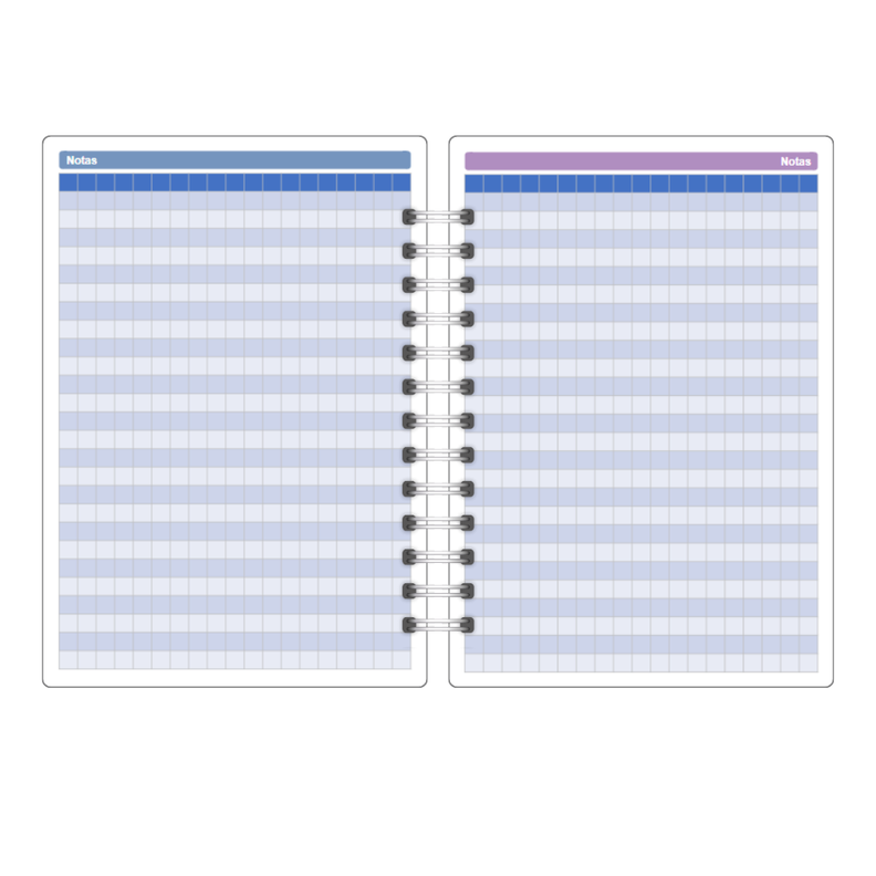 Agenda docente profesora A5 Anual Papelería Personalizada 1-7