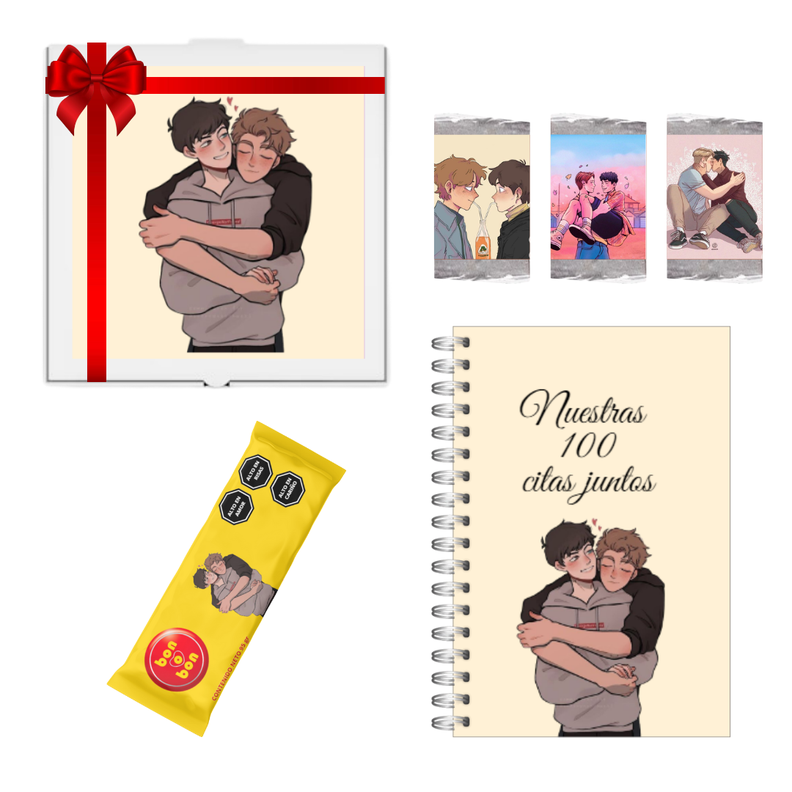 Agenda 100 Citas hombres San Valentín Día Enamorados + Chocolates-1