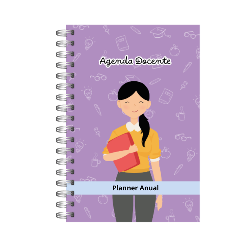 Agenda docente profesora Anual Papelería Personalizada 15-0