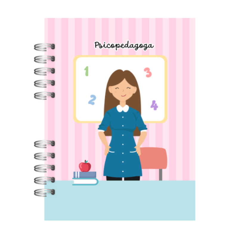 Agenda Psicopedagoga 200 Pág Anual Papelería Personalizada-0