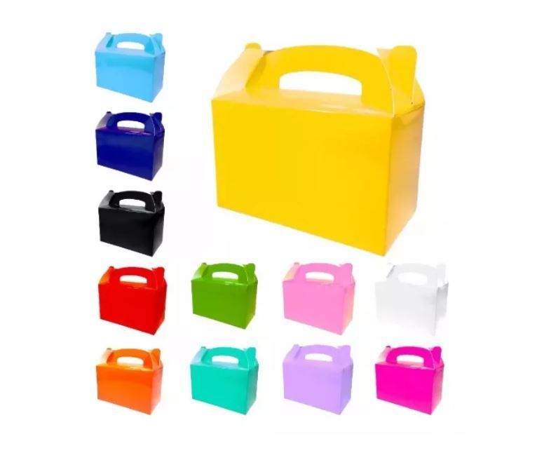 Pack 12 Cajas Para Cotillón Dulces Sorpresa Regalos NEGRO-0