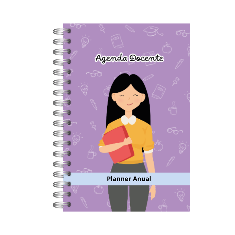 Agenda Docente Profesora Personalizada A5 200 Pág Educadora-0
