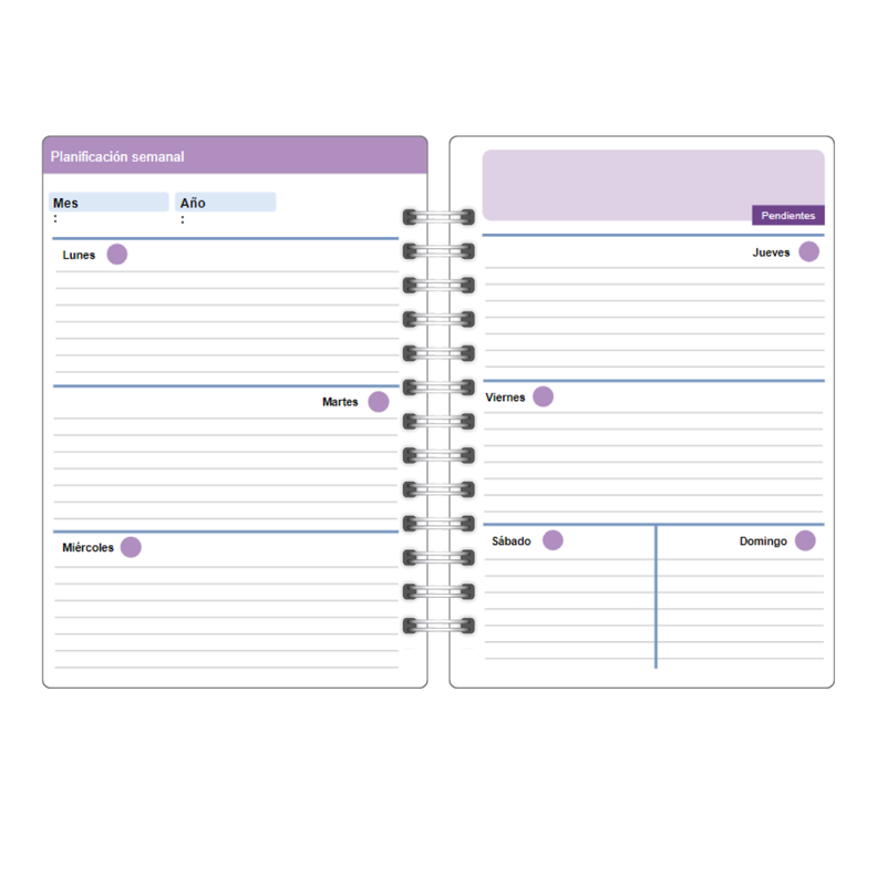 Agenda Docente Profesora Personalizada A5 200 Pág Educadora 2-6