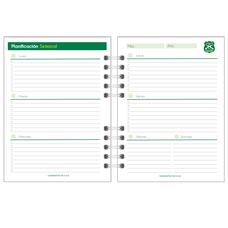 Agenda Carabineros De Chile Día Del Carabinero 200 Pág A5-1