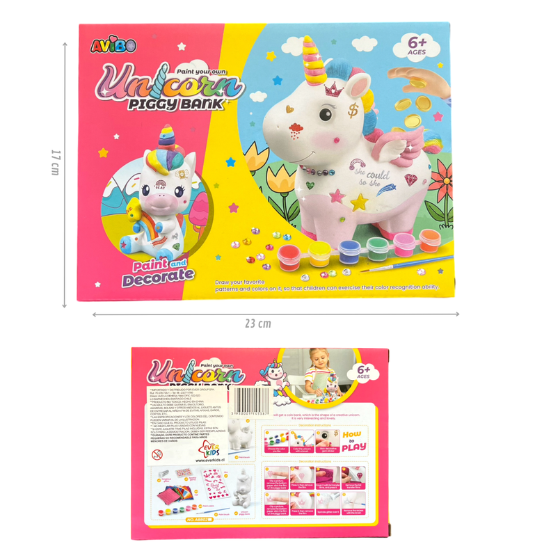 Pack niña manicure + alcancía unicornio + bolso unicornio-3