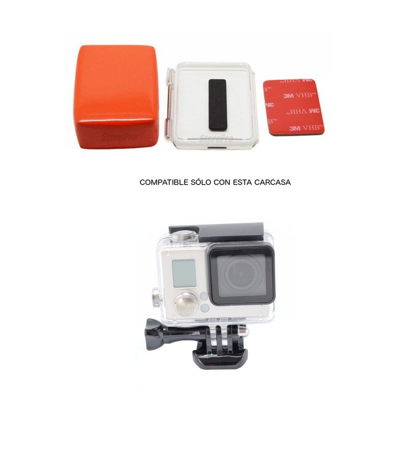 Tapa Trasera para Gopro 3+ y 4-0